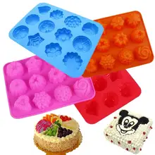 Цветок торт плесень Сладкий Шоколад Конфеты Желе помадка силиконовая форма для выпечки розовый