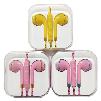 

10 pieces/lot Universal earphones 3.5mm In-Ear Earphone Earbuds With Mic for Samsung huawei Xiaomi iPhone 6 Stereo Headphones