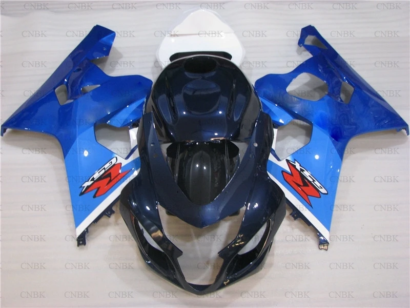Обтекатель мотоцикла для GSX R 600 2005 GSXR Обтекатели 2004 750 K4 синий черный|Полные