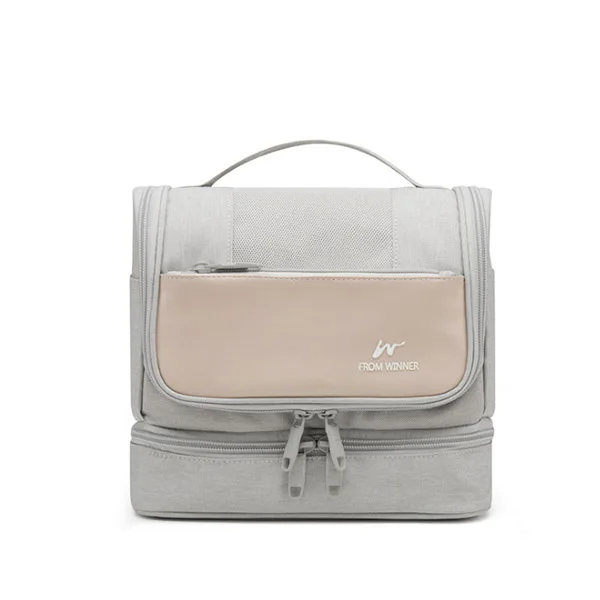 Beige Bag Водонепроницаемый подвесной чехол для туалетных принадлежностей, для мытья макияжа, органайзер, косметичка, аксессуары, принадлежности - Цвет: Beige Bag