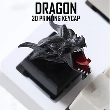 DIY цветной Дракон ключ колпачки для механической клавиатуры высокая точность 3D печать персональный светильник колпачки для ключей светочувствительная смола