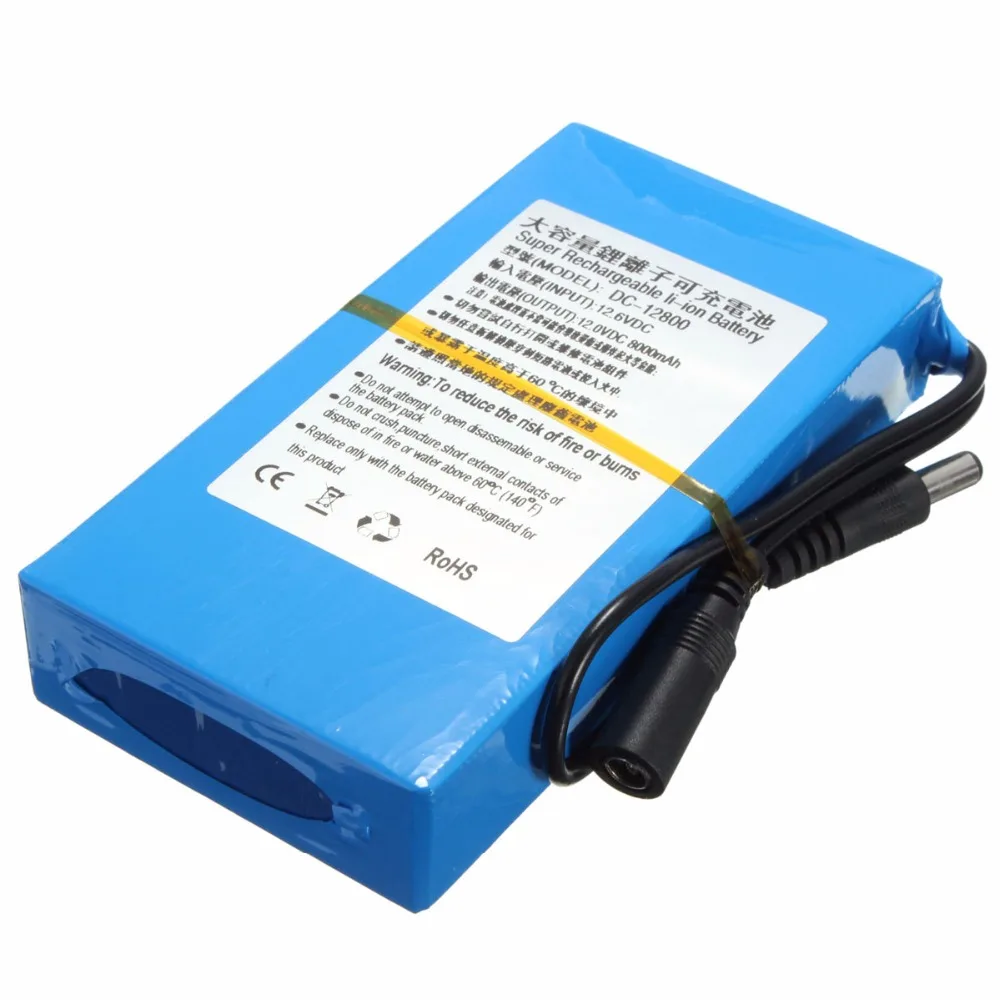 GTF 8000mAh Высокая емкость перезаряжаемая литий-ионная батарея AC зарядное устройство EU/US вилки аккумуляторная батарея для камеры видеонаблюдения