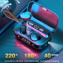 Wireless Headphones TWS Earphones Bluetooth 5 1 Headphone with Mic IPX7 Waterproof Gaming Headsets Touch Control Music Earbuds