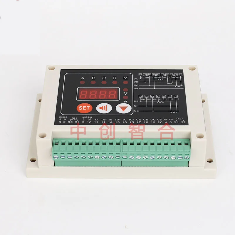 Three phase Harmonic Multi function Power Meter Zero sequence Current
