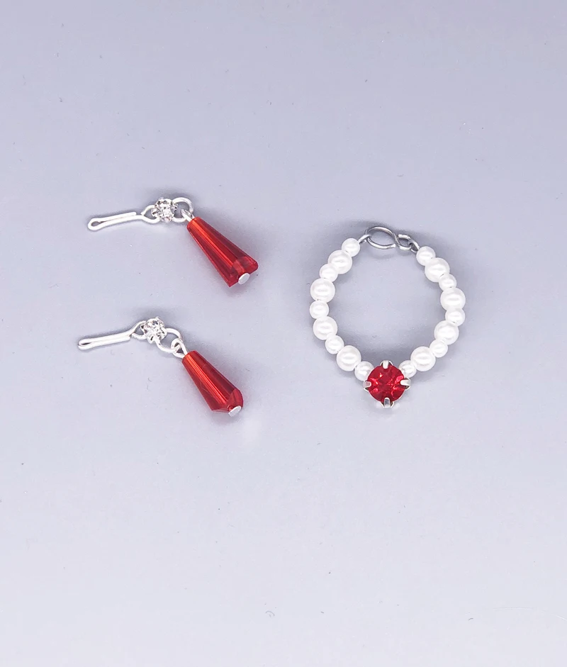 Набор украшений серьги и ожерелье/кукольные аксессуары DIY косплей для детских игрушек 1/6 Xinyi Кукла Барби FR, аксессуары для Барби
