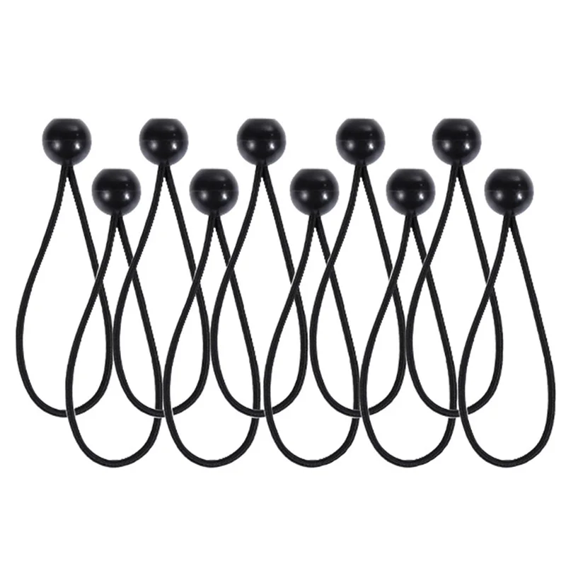 

10PCS/Set Tools Bungee Cord Tie Camping tarpaulins Band Pole Rope Fixing Elastic Tent Strap canopies Supplies sunshades