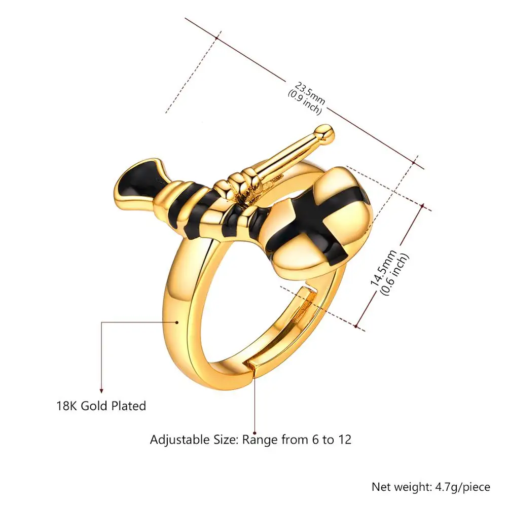 U7 ожерелье с подвеской топориком/серьги/кольцо с изменяющимся размером, набор золотого цвета для женщин, девушек, соломенов, Новой Зеландии, украшения, вечерние подарки S1024