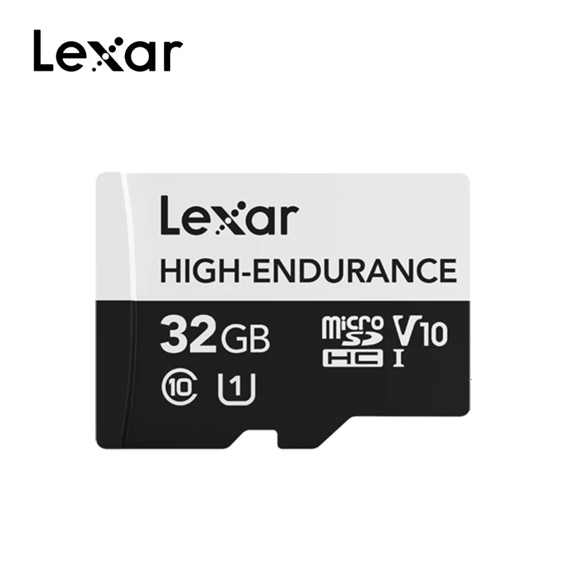 Lexar с высокой износостойкостью картой Micro SD объемом 32 Гб SDHC V10 Max 100 МБ/с. слот для карт памяти 64 ГБ 128 ГБ SDXC V30 C10 Водонепроницаемый TF карты для спортивной экшен-камеры 4K видео - Емкость: 32GB