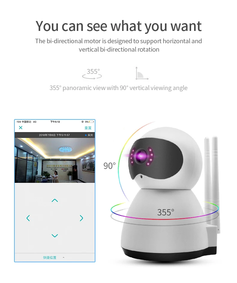 Ip-камера 720P 1080 P, облачная, Wifi, смарт-камера с автоматическим отслеживанием, охранная система видеонаблюдения для дома