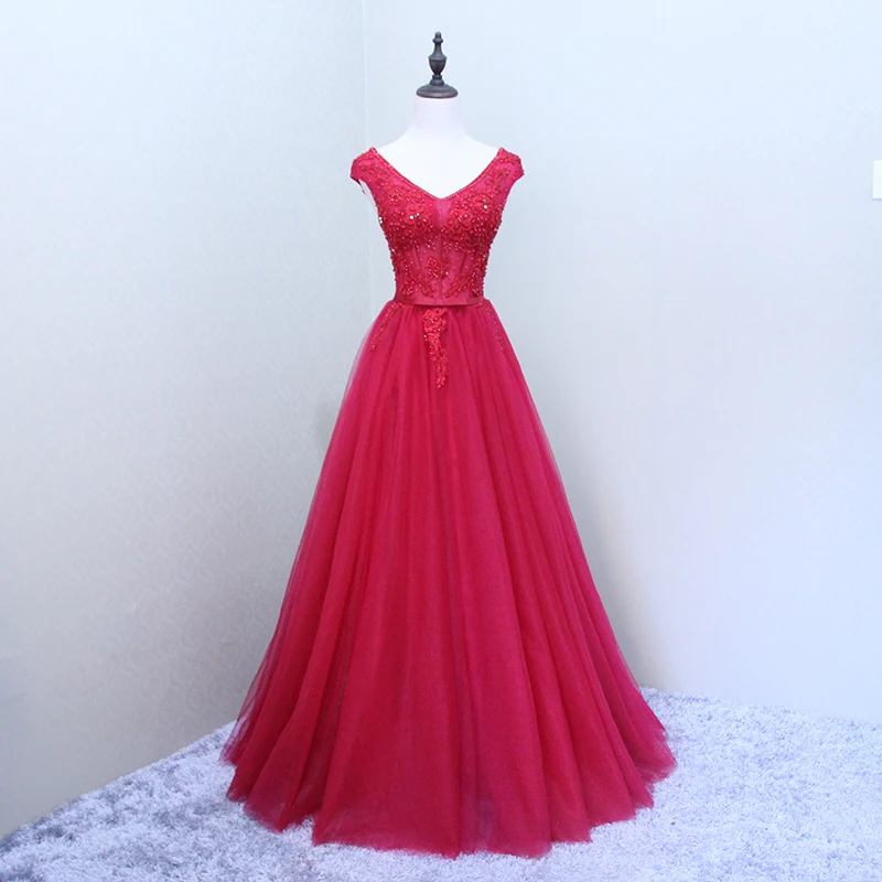 Backlakegirls Длинные вечерние платья Robe De Soiree сексуальные роскошные розовые красные бусинки Кружева Формальное вечернее платье на выпускной вечер