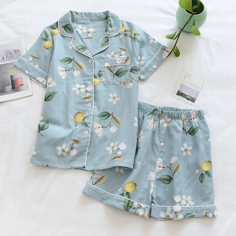 Комплект пижамный Женский короткий рукав хлопок 100% цвет в ассортименте M L XL XXL 2