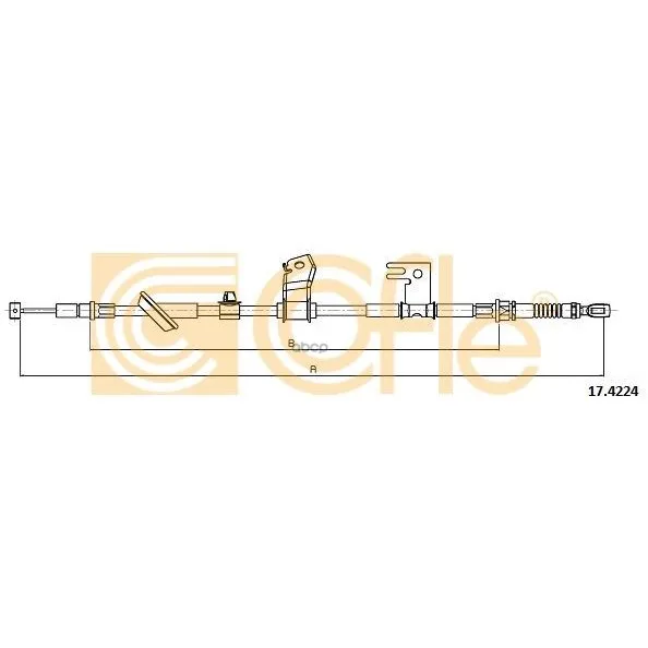 Трос Стояночного Тормоза Прав Задн Honda Jazz(Ii) All(Дисковые Тормоза) 02-08 Cofle арт. 17.4224