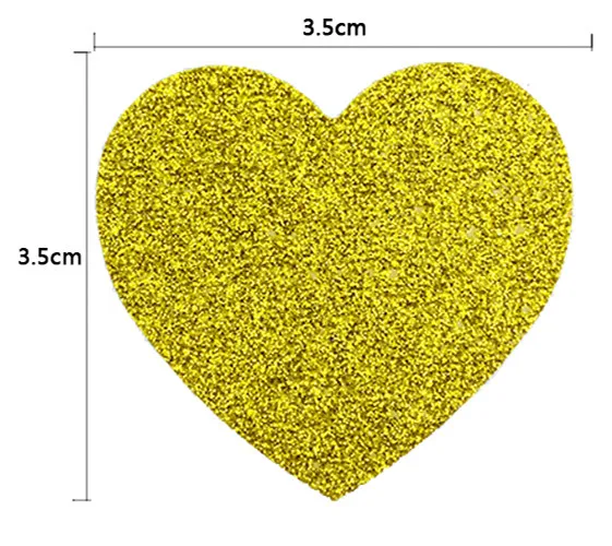 25pcs Glitter Heart