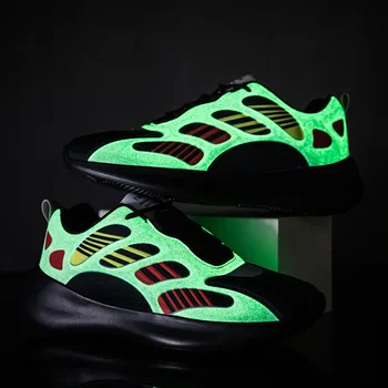 

Tide explosion skeleton luminous coconut men's shoes tide 2020 new summer sports shoes casual thick-soled men's trendy shoes