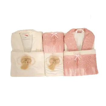 

Prince Velvet Piliseli Dowries Robe Set Cream-Powder