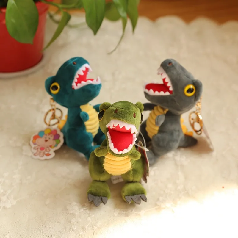 

1Pc dinosaur Plush Keychain Toys, Plush Stuffed Animal key chain TOY , Small Pendant Dolls , Wedding Party Gift Plush Toys