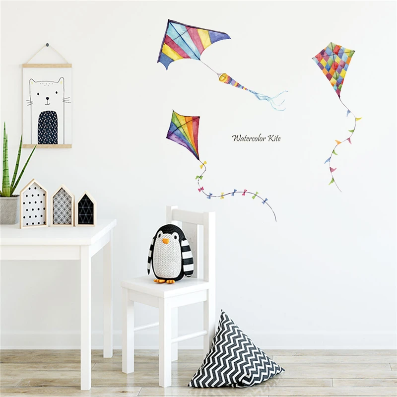 Details about   Little Girl Kite Wall Sticker Art Vinyl Decal Mural Home Bedroom Decor 