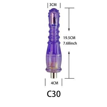 A2 Sex Machine  Dildos Attachment For 3XLR Machine Male Jelly Color Dildo Vibrator Massager Masturbation Sexual Stimulation 5