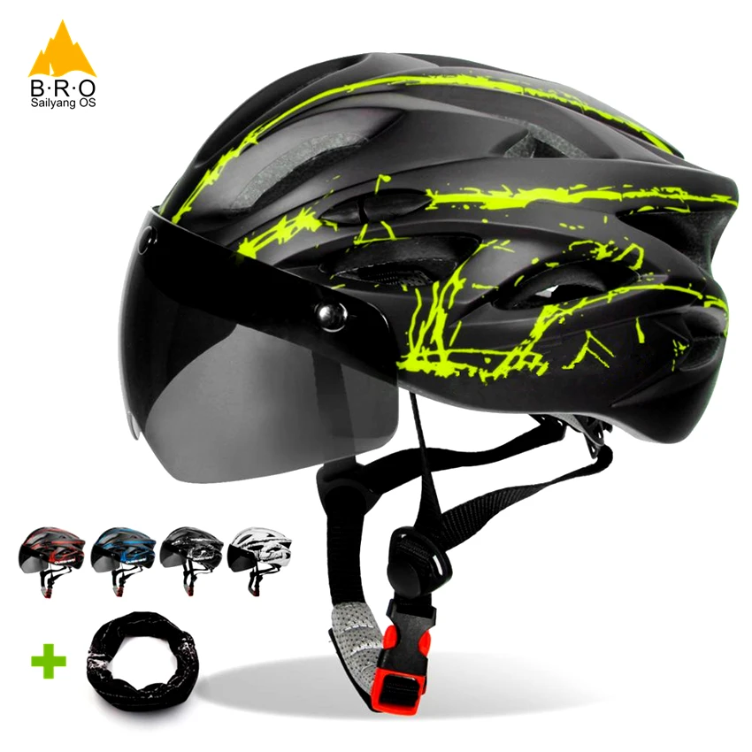 Крутые черные очки велосипедный шлем сверхлегкий узор для езды MTB Горный
