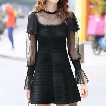 

Women Dress Long Sleeve Knit Dress