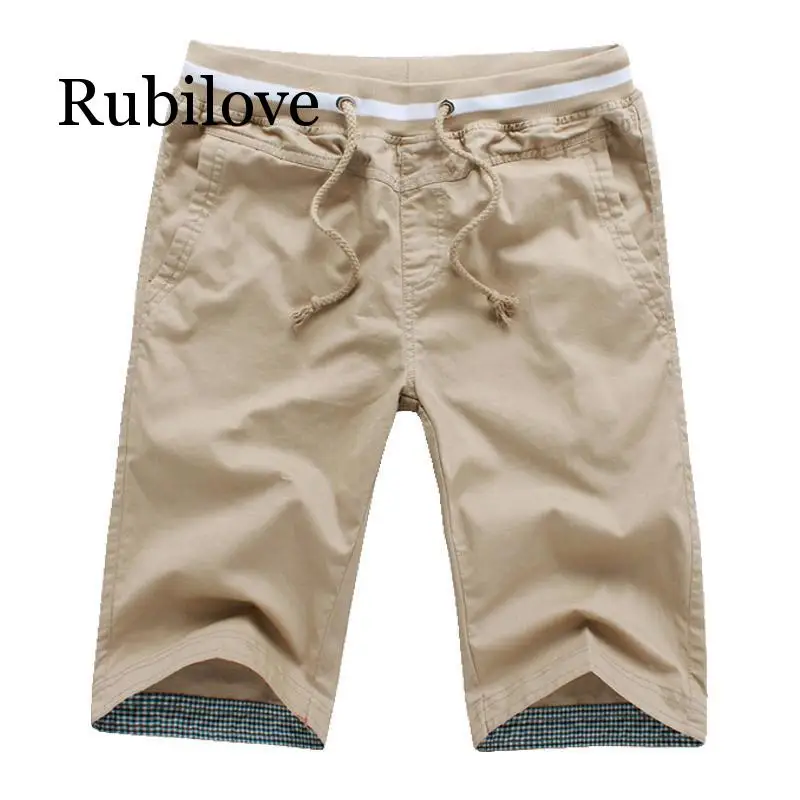 Rubilove, Новое поступление, хлопковые мужские шорты, мужские пляжные облегающие шорты для бега