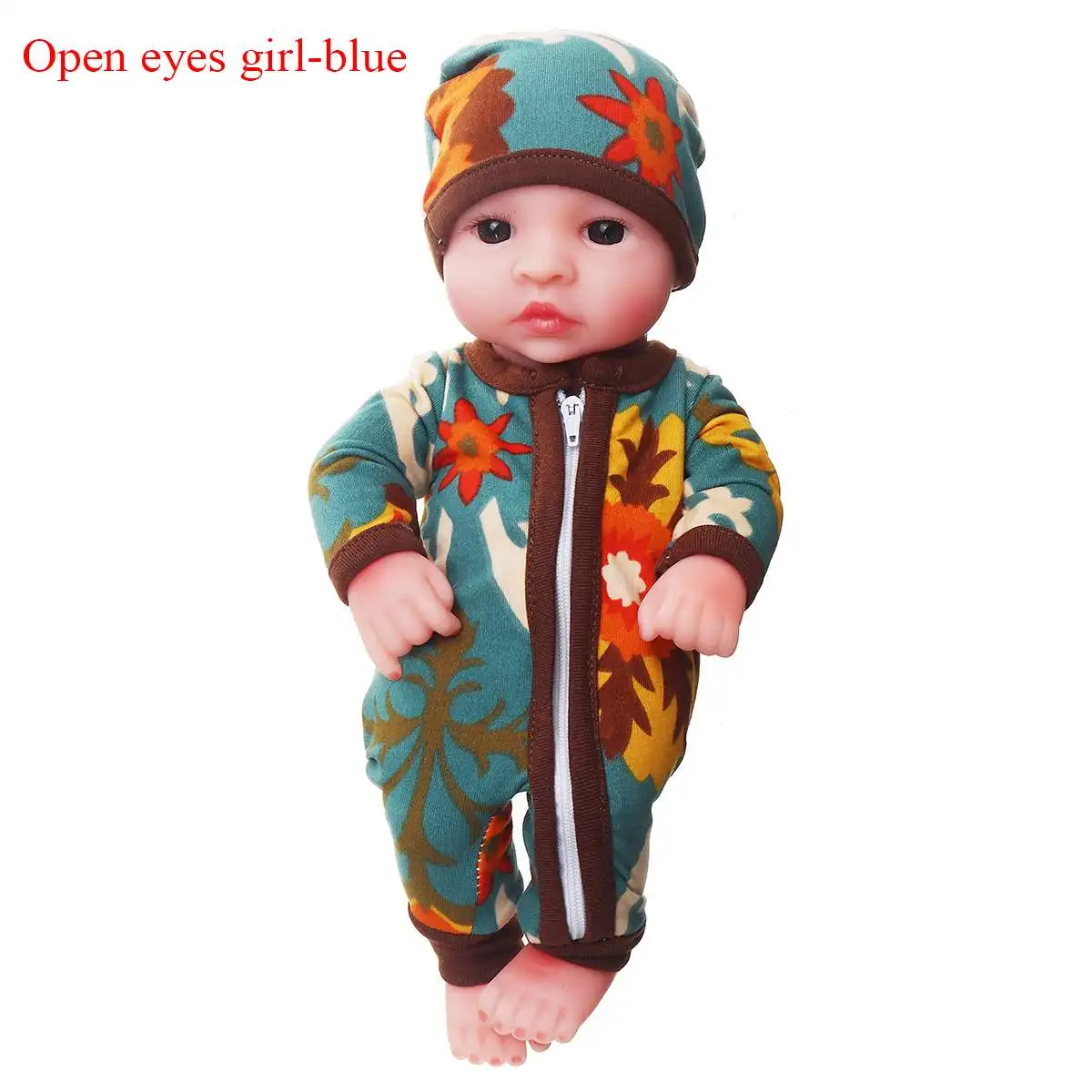 10 ''мини Reborn Baby девочка мальчик полный силиконовый винил милый одет младенец кукла реалистичные Bebes Reborns для малыша Купание кукла 26 см - Цвет: 3