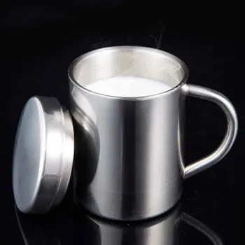 

210mL/260mL/400mL Stainless Steel Coffee Mugs Milk Thermal Insulated Heat Preservation Large Capacity Leakproof Double Wall Cups