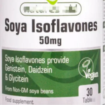

Soya Isoflavones provides a phytoestrogen that helps maintain health during menopause and prevents osteoporosis,50mg x 30 pcs