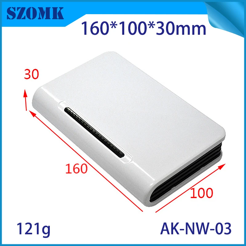 szomk plastic router distribution enclosure box project case for electronics enclosure control housing (6)