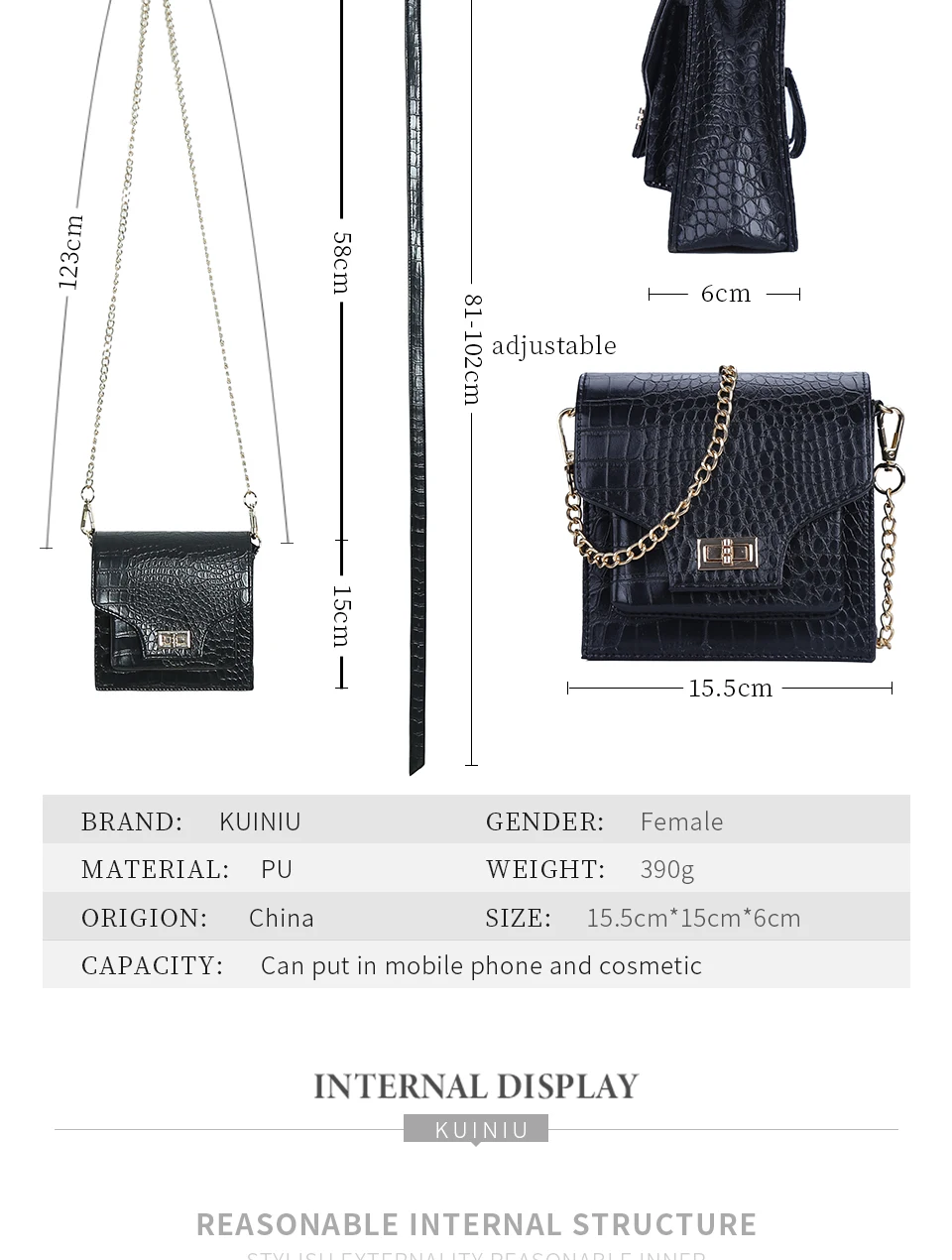 Модная женская сумка на ремне из искусственной кожи, поясная сумка с металлической цепочкой, женская сумка-мессенджер с каменным узором, сумка через плечо, брендовая дизайнерская сумка KNW006