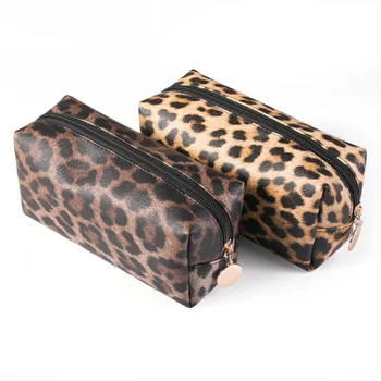 

Water Resistant Makeup Bag Printing Leopard Cosmetic Bag Organizer Bag Women Multifunction Beauty Bag