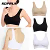 2022 Sexy Bra Women Fitness Seamless Bra Padded Dry Quick Push Up Natural Color Breathable Support seamless Bra Top cotton blend ► Photo 2/6