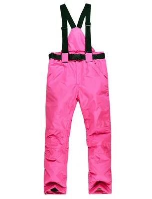 pink SAENSHING зимние штаны с ремнем для сноуборда женские брюки зимние парные брюки для катания на коньках лыжные уличные лыжные брюки для мужчин - Цвет: pink