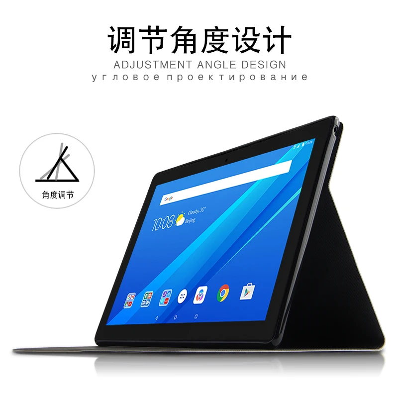Модный чехол из искусственной кожи с изображением головы оленя для lenovo Tab E10 TB-X104F TB-X104L 10,1 дюймов, защитный флип-чехол для планшета с подставкой+ ручка