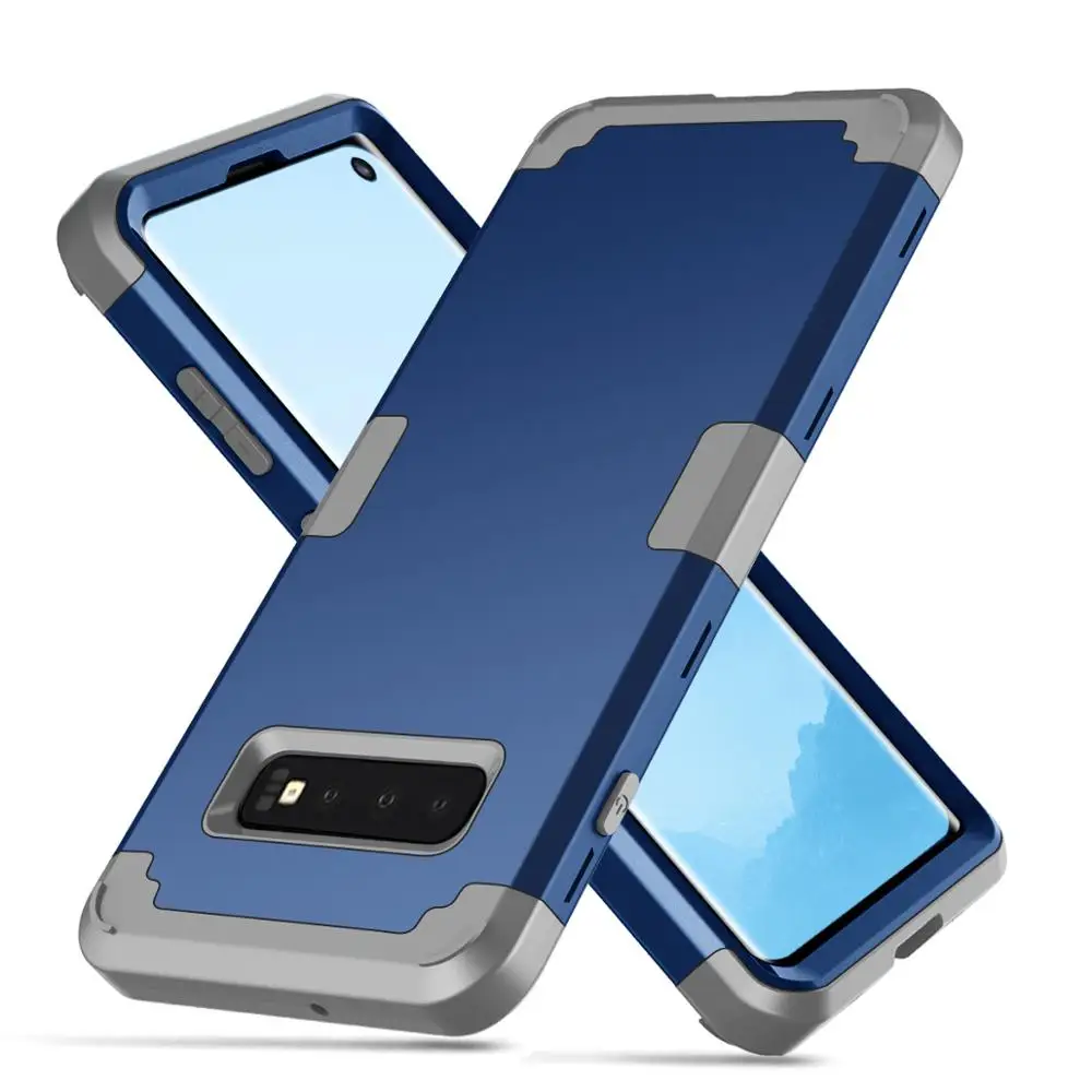 Противоударный чехол для телефона для samsung Galaxy S8 S9 S10 плюс Heavy Duty Прочный амортизирующий/ударопрочный гибридный 3 Слои