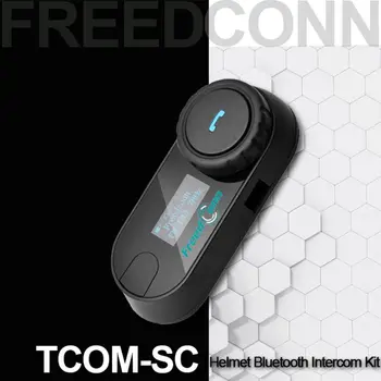 

1Set Stereo Bluetooth Walkie Talkie Motorcycle Helmet Intercom Interphone Headset for Motorcycle with LCD Screen and FM Radio