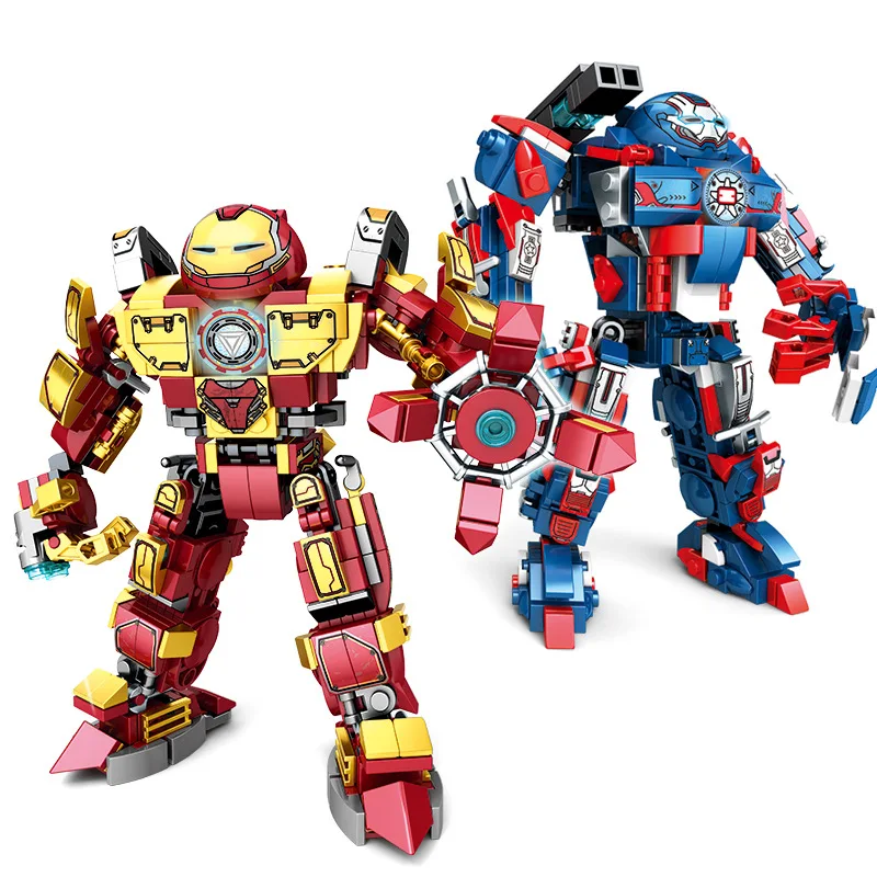 Hulkbuster Figure Set Building Blocks DIY Toys 4Pcs Super Heroes Iron Man