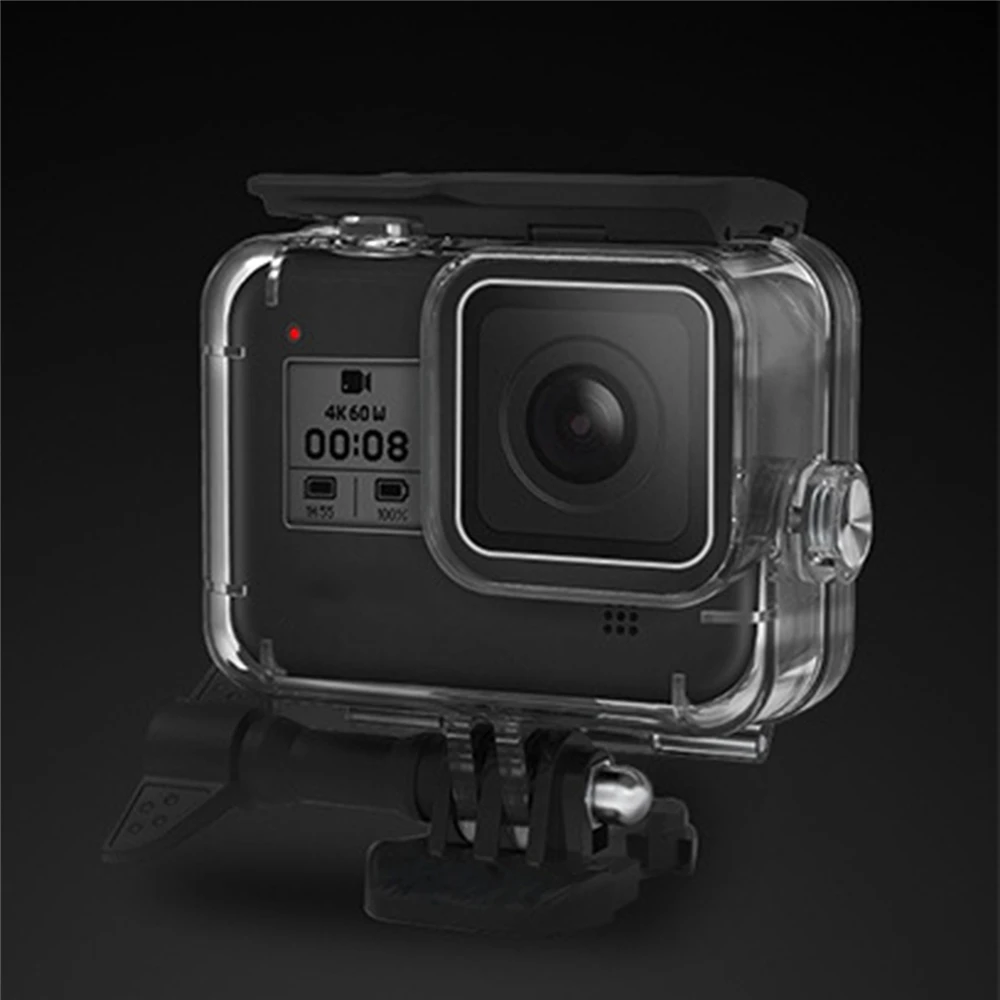 60 м водонепроницаемый защитный чехол для GoPro Hero 8 черный аксессуары для камеры подводный Дайвинг Корпус чехол для GoPro 8