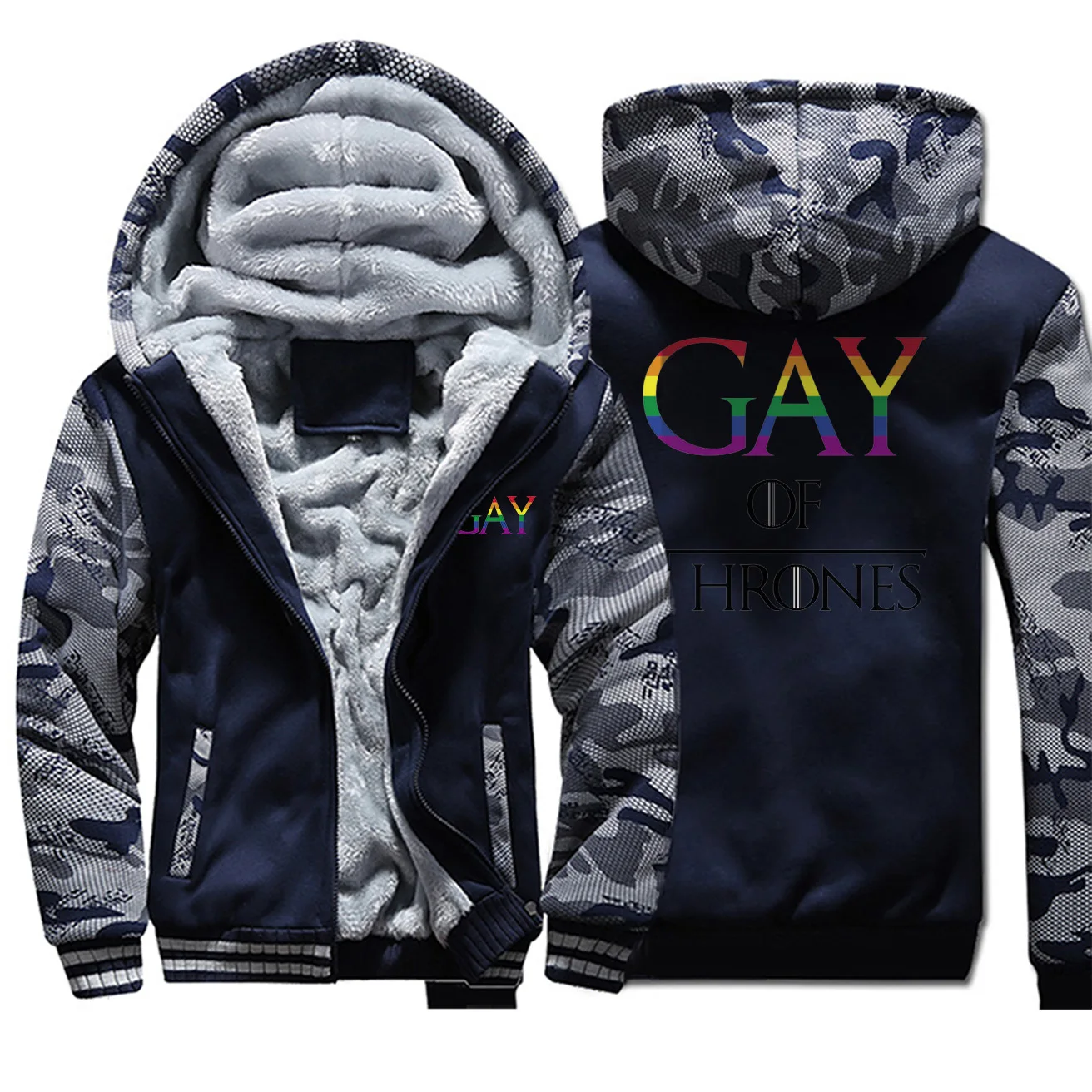 

Gay Of Thrones Winter Jacket Men Camo Fleece Thick Warm Mens Jackets And Coats Hoodies Sweatshirt Militray Hoodie Sweatshirts