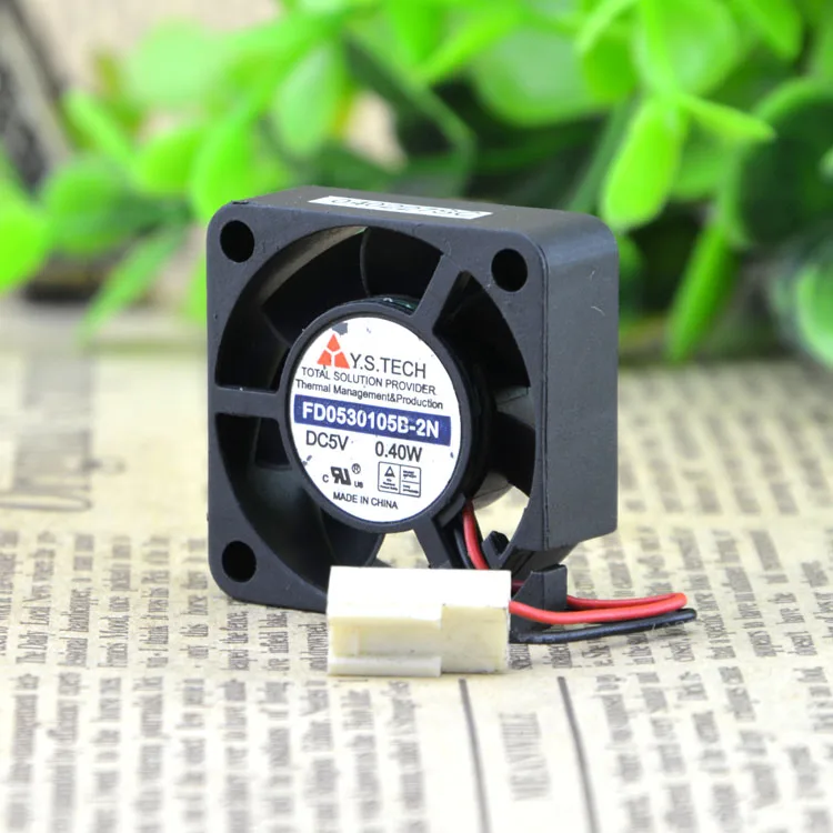 

Yuanshan FD0530105B-2N 3cm3cm 3010 5V 0.40W Double Ball Two-Wire Fan
