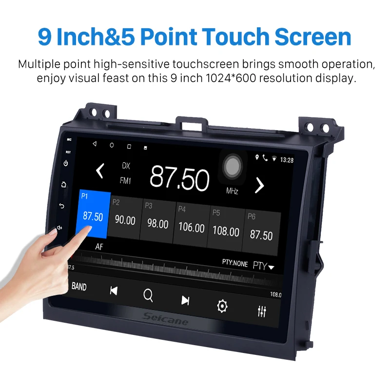 Seicane Стерео gps 2Din Android 9 0 HD &quotАвтомагнитола WiFi мультимедийный проигрыватель