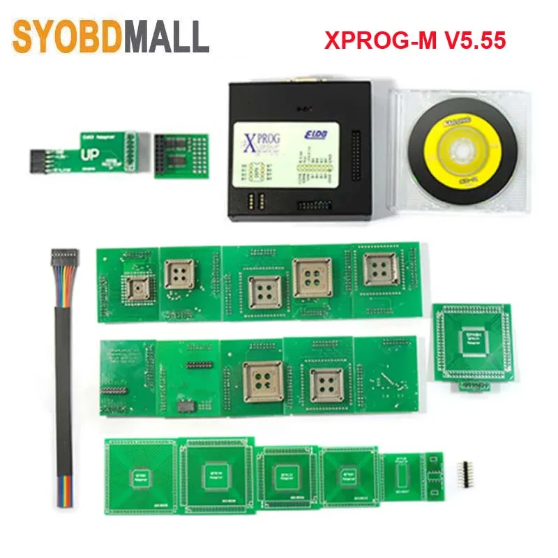 XPROG M V5.55 полный адаптер Черный Металлический Бокс ECU программирование с AUTH-0025