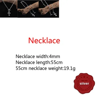 

Brand S925 Sterling Silver Necklace Cross Flower Letter Student Personality Fashion Chain Fashion Style Jewelry Gift new hot