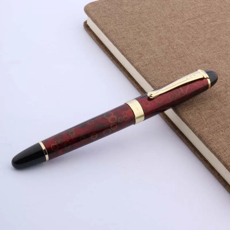 JINHAO X450 подарок тонкий красный лед Средний Перьевая ручка