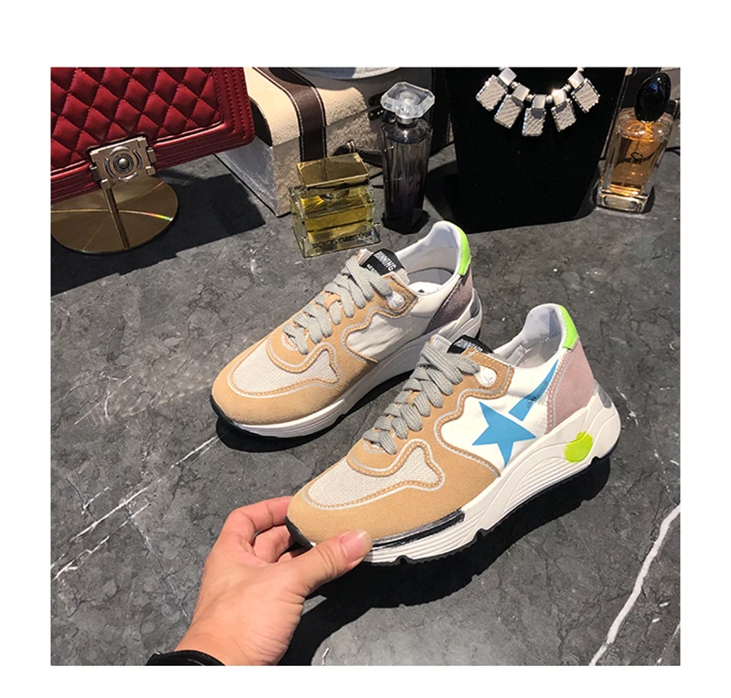 Кроссовки с граффити; женская спортивная обувь; Zapatos De Mujer; беговые кроссовки со шнуровкой; Ins; популярные потертые кроссовки; Женская обувь в стиле ретро