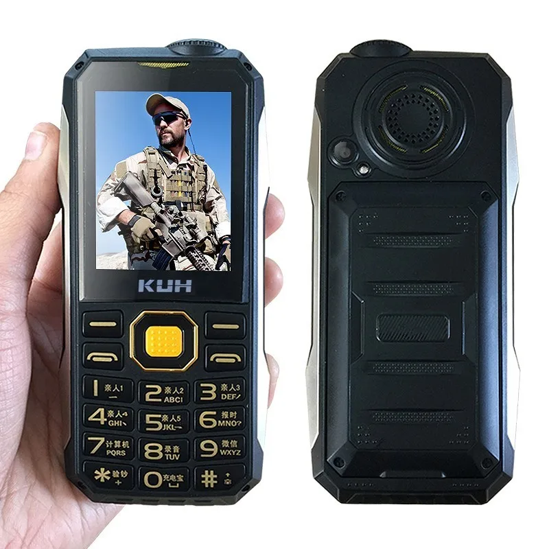 KUH T998 телефон с зарядным устройством двумя sim камерами MP3 фонарик ShockproofRugged 2 4 дюйма