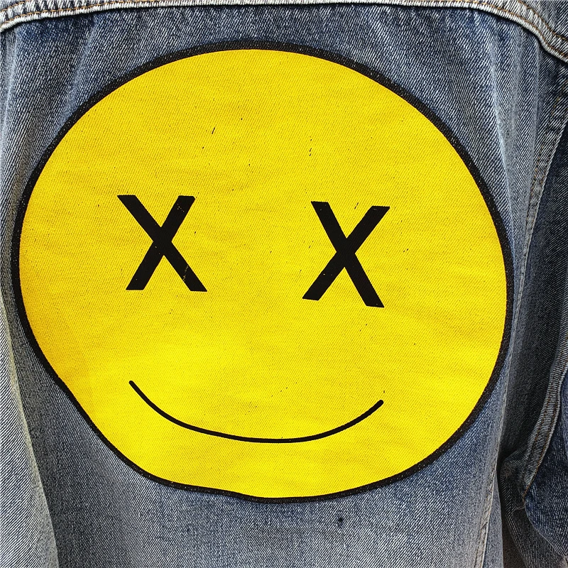 lovers Smiley face, джинсовая куртка, для мужчин и женщин, джинсы