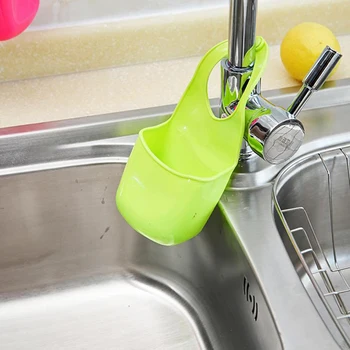 

Kitchen sink drain basket Creative Folding Silicone Hanging Storage Holders Kitchen Bathroom Storage Holders & Racks