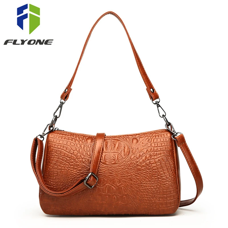 

Alligator Leather Women Handbags Crocodile Pattern Flap Bag Female Shoulder Crossbody Bags Mini Ladies Messenger Bag sac main