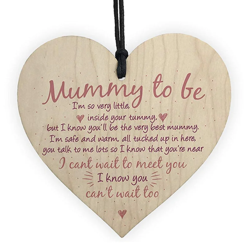 B Heart Shape Wood Plate Decoration Hanging Festive Party Supplies 50th Birthday Gift Funny Sign Keepsake - Цвет: B